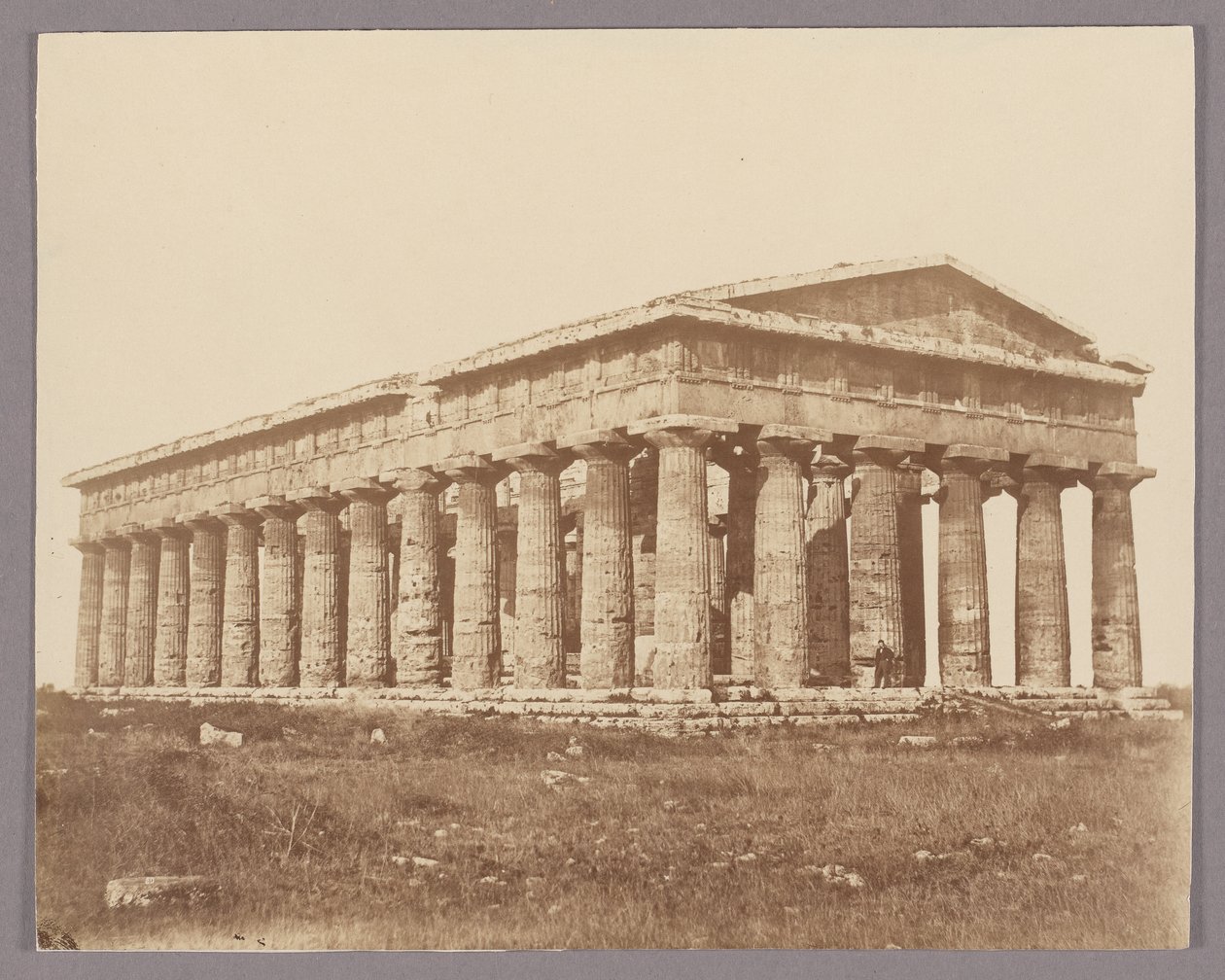 Paestum: De tempel van Poseidon door Giorgio Sommer