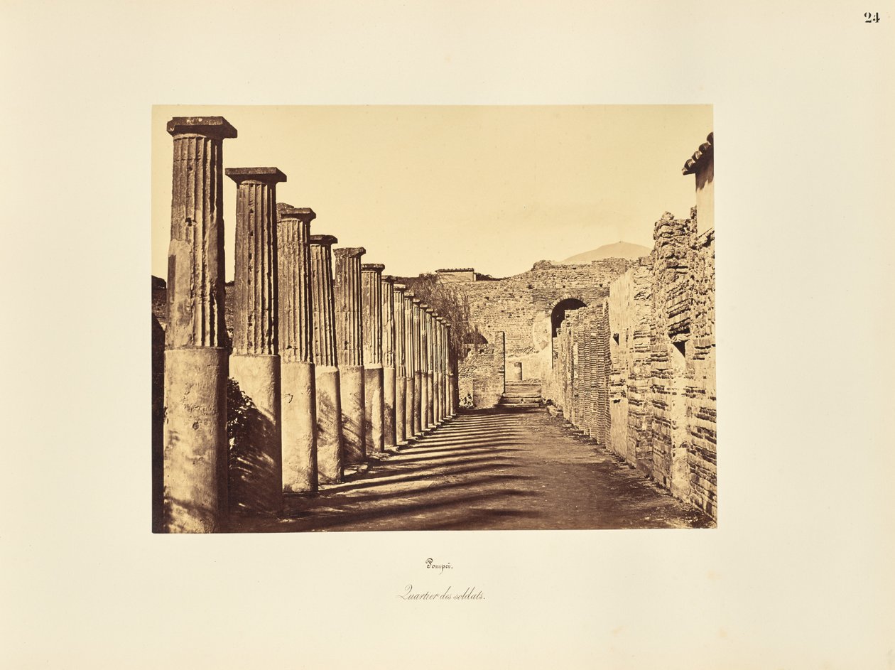 Pompeï. Soldatenkwartier door Giorgio Sommer