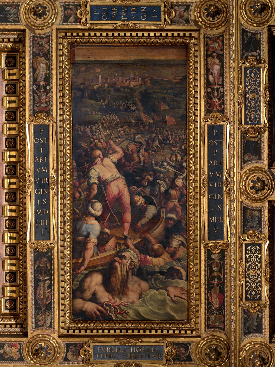 Nederlaag van de Turken bij Piombino door Giorgio Vasari