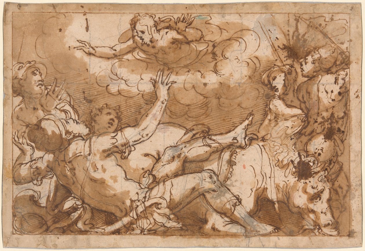 De bekering van Sint Paulus door Giorgio Vasari