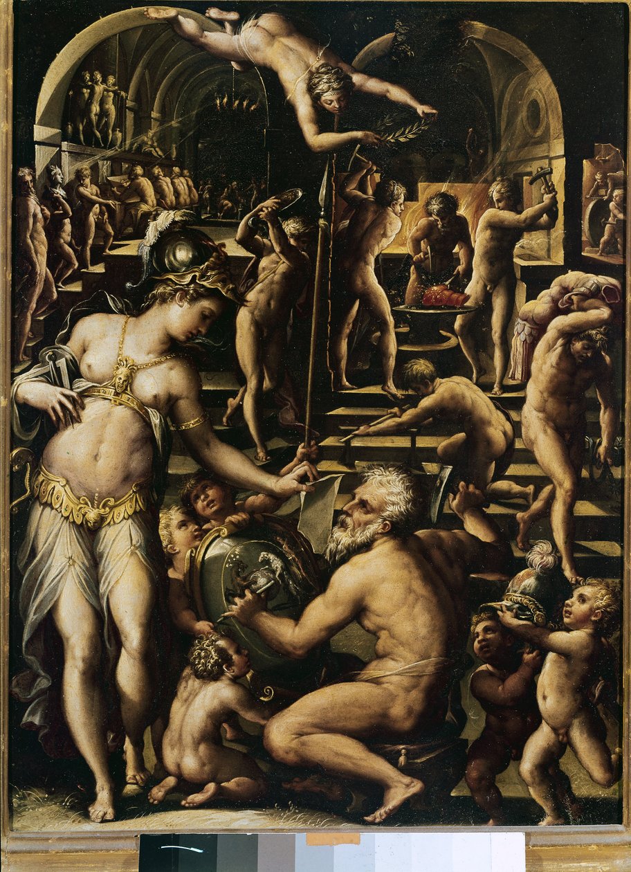 De Smidse van Vulcano door Giorgio Vasari