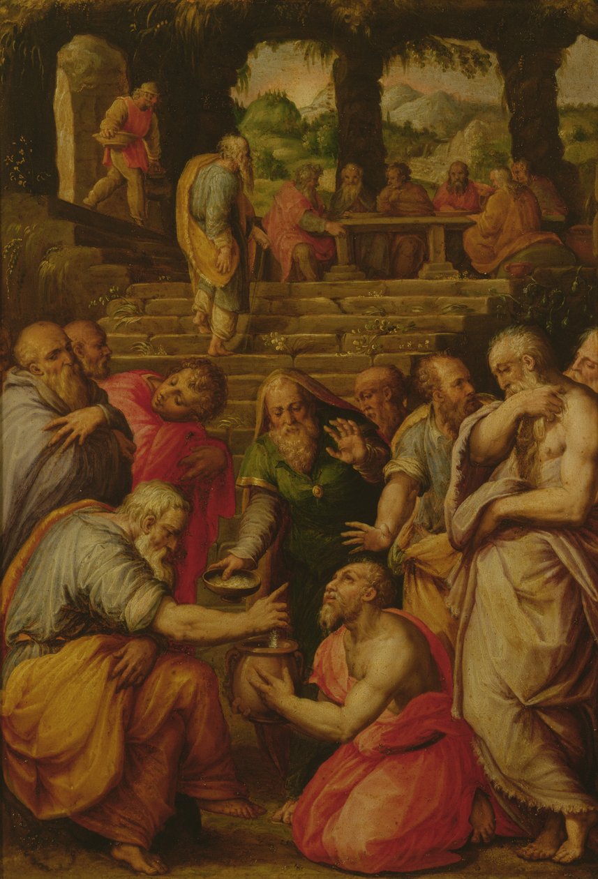 De Wonderen van de Profeet Elisa door Giorgio Vasari