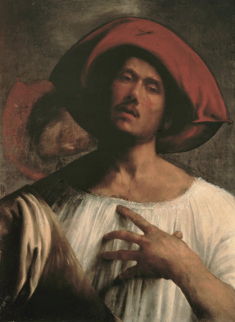 Jonge Man Zingend door Giorgione da Castelfranco