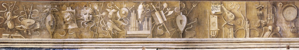 Arti liberali. Fries in de Casa Pellizzari, ca. 1500 door Giorgione da Castelfranco