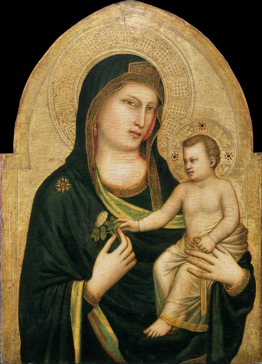 Madonna en kind door Giotto di Bondone