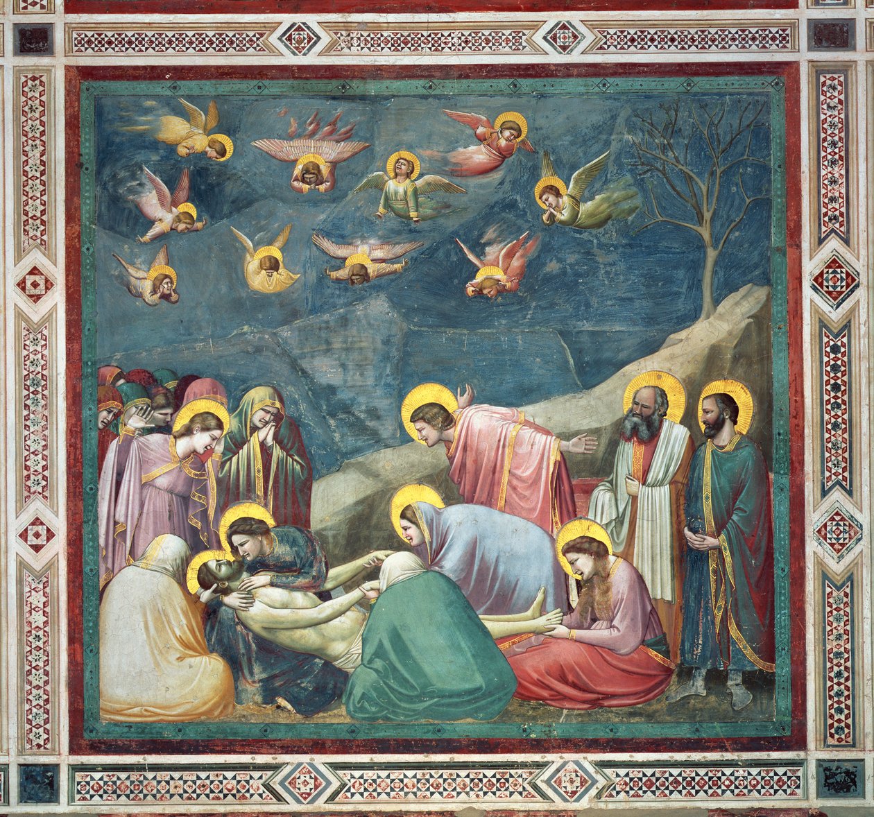 De Klaagzang van Christus, c.1305 door Giotto di Bondone