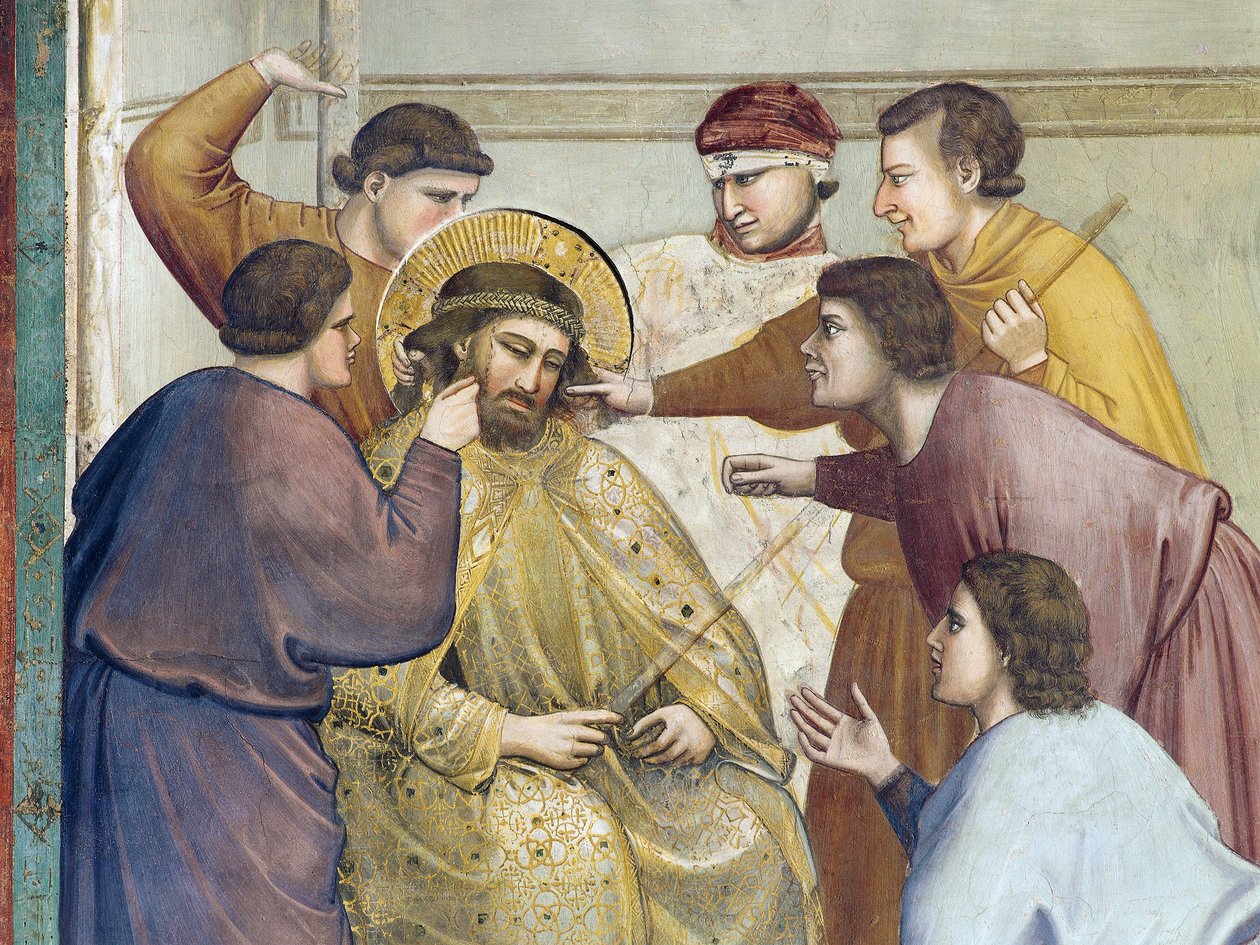 Geseling van Christus (detail) door Giotto (c.1266 1337)