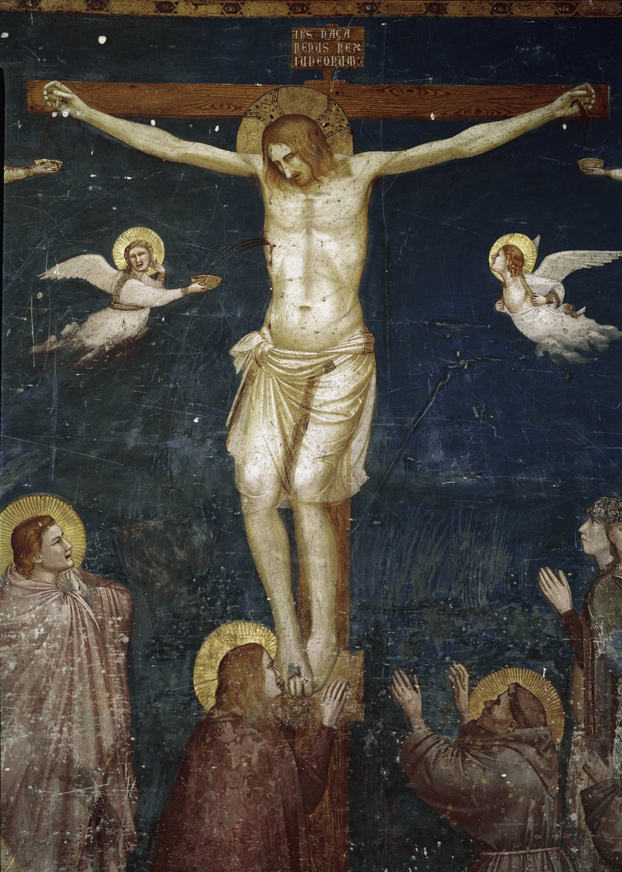 Christus kruisigt, detail (fresco) door Giotto (c.1266 1337)