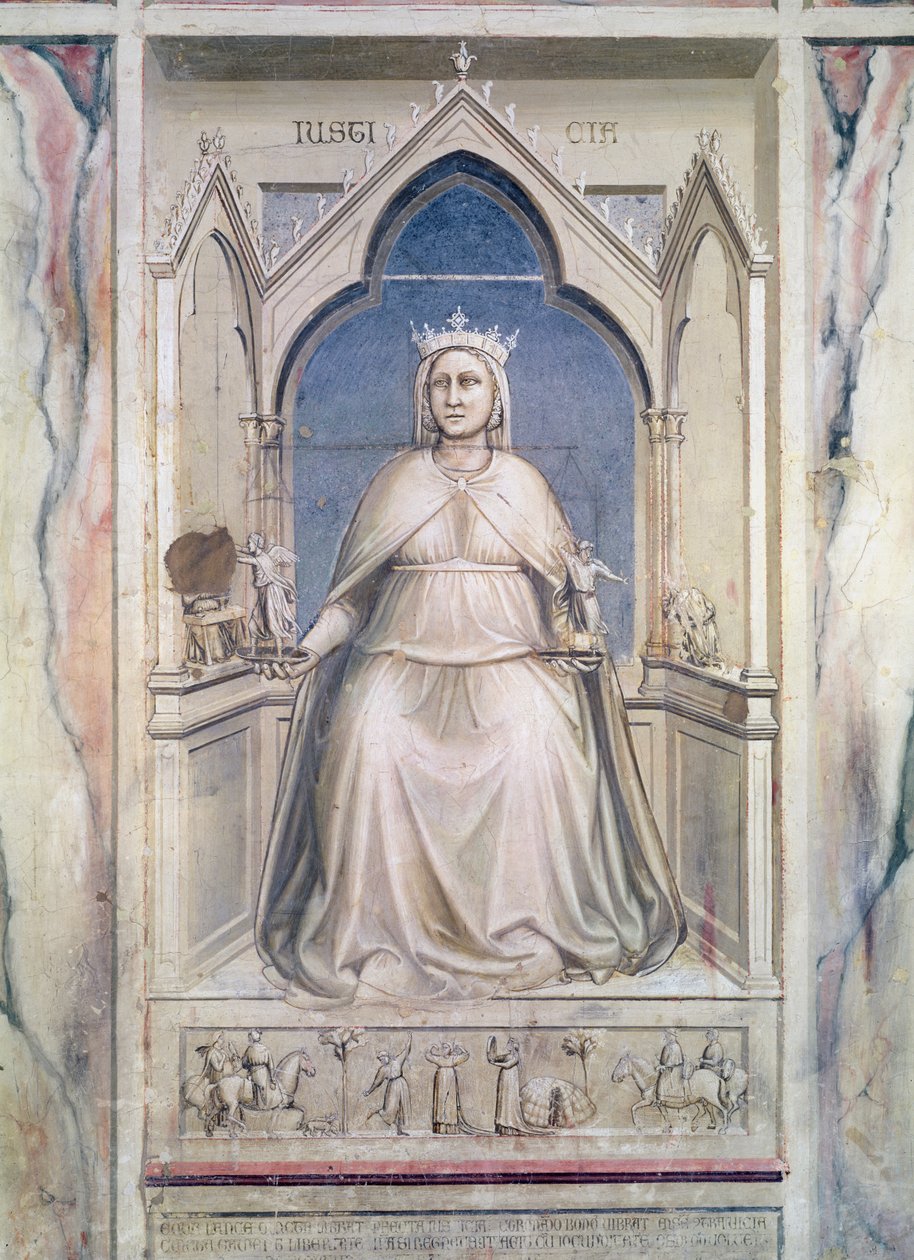 Allegorie van Gerechtigheid, c.1305 door Giotto di Bondone