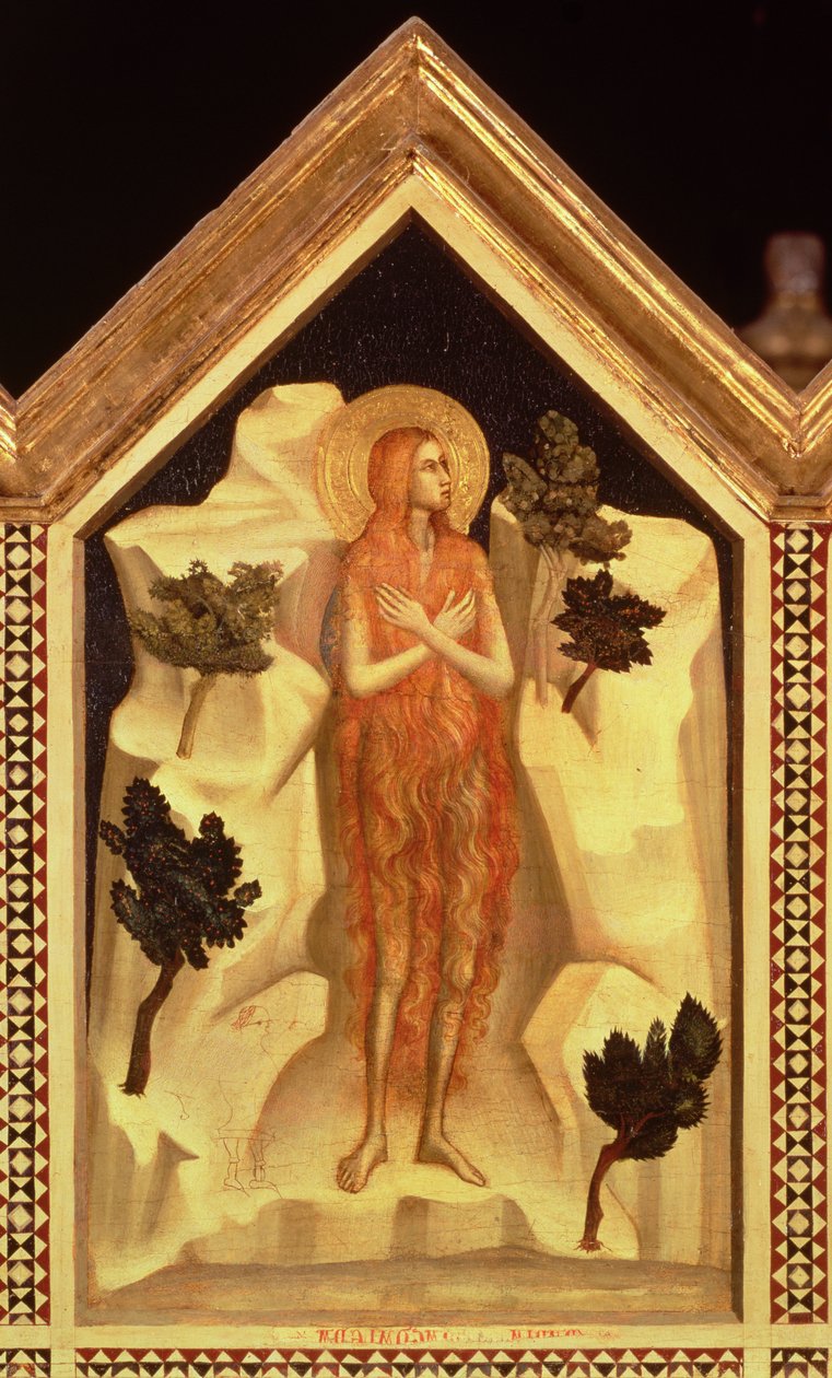 St. Maria Magdalena, uit de St. Reparata polyptiek (detail) door Giotto di Bondone