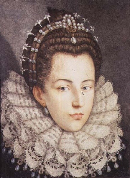 Catherine van Oostenrijk, Hertogin van Savoye, Echtgenote van Carlo Emanuele I (r.1580-1630) door Giovanna Garzoni