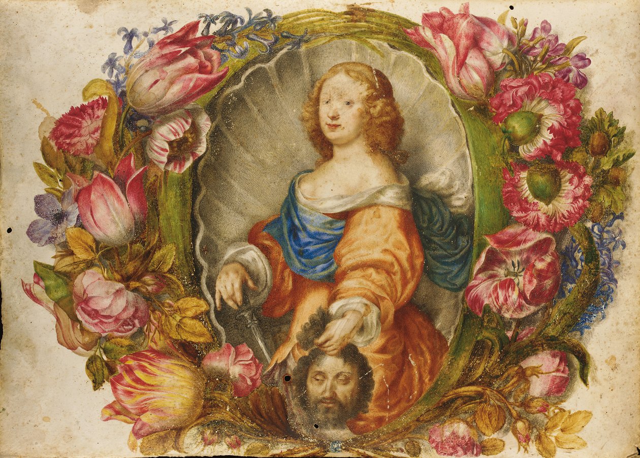 Portret van de groothertogin Vittoria della Rovere als Judith door Giovanna Garzoni