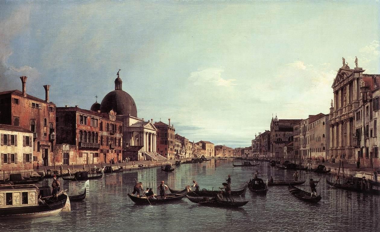 Canal Grande door Giovanni Antonio Canal