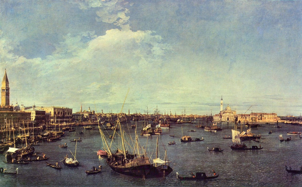 Haven van San Marco door Giovanni Antonio Canal