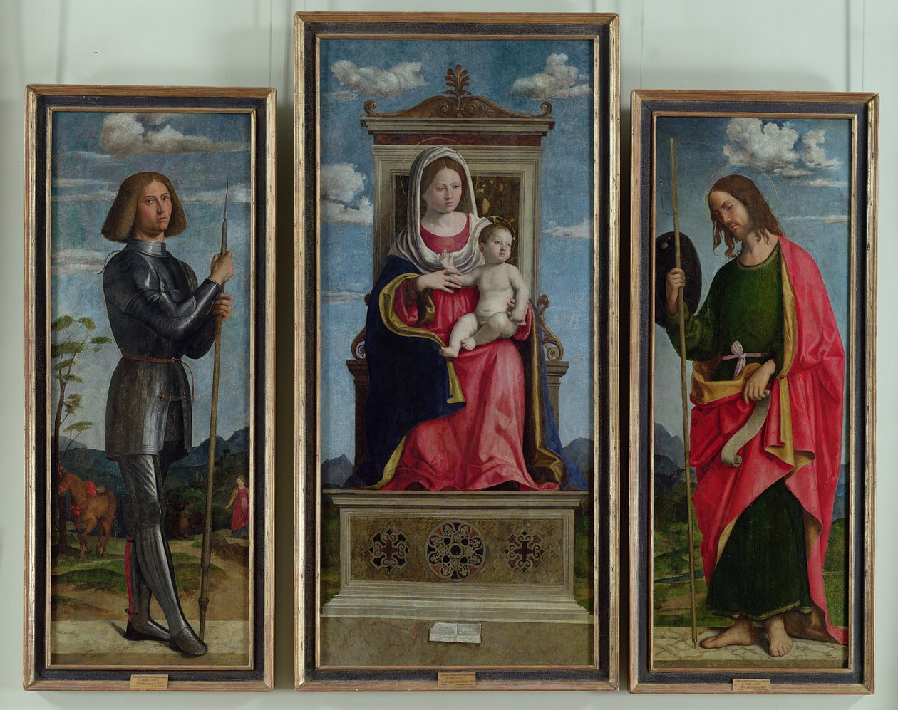 Madonna en Kind met St. Joris en St. Jacobus, c.1510 door Giovanni Battista Cima da Conegliano