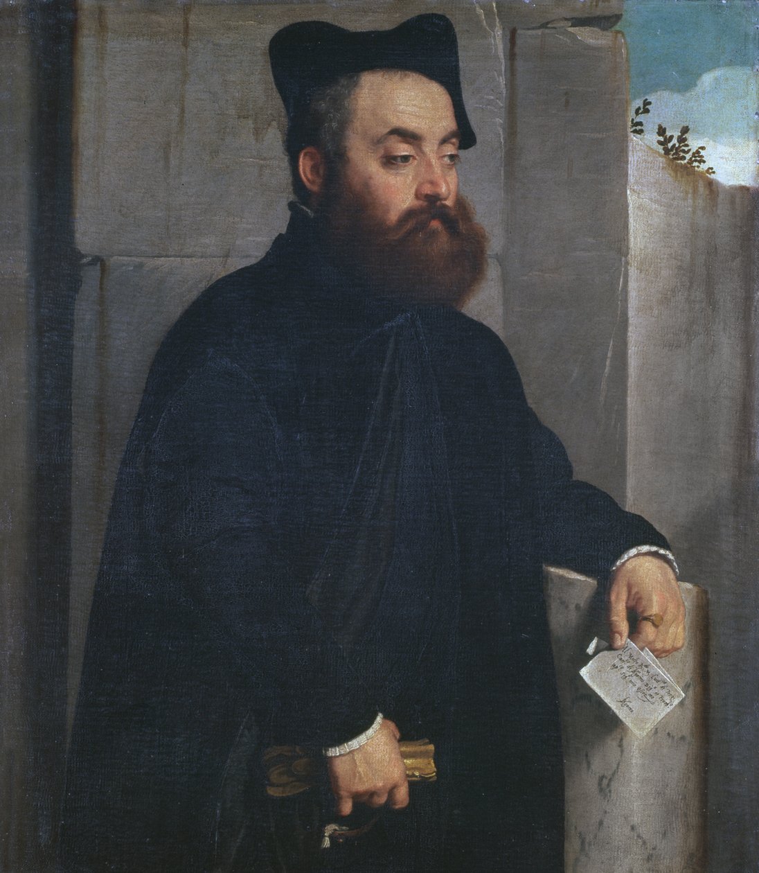 Canon Ludovico di Terzi, c.1560-65 door Giovanni Battista Moroni