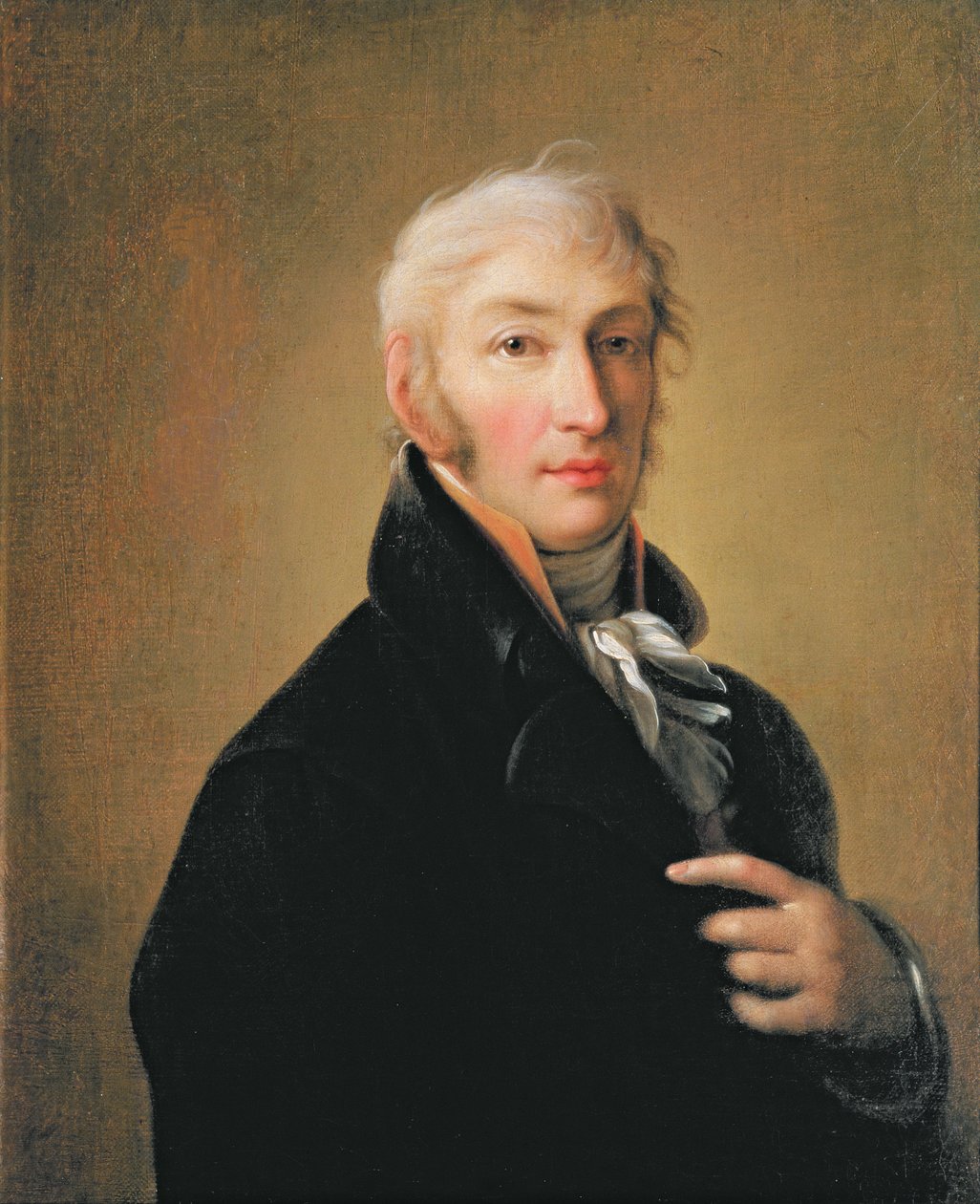 Portret van Nikolay Mikhaylovich Karamzin door Giovanni Battista Ortolani Damon