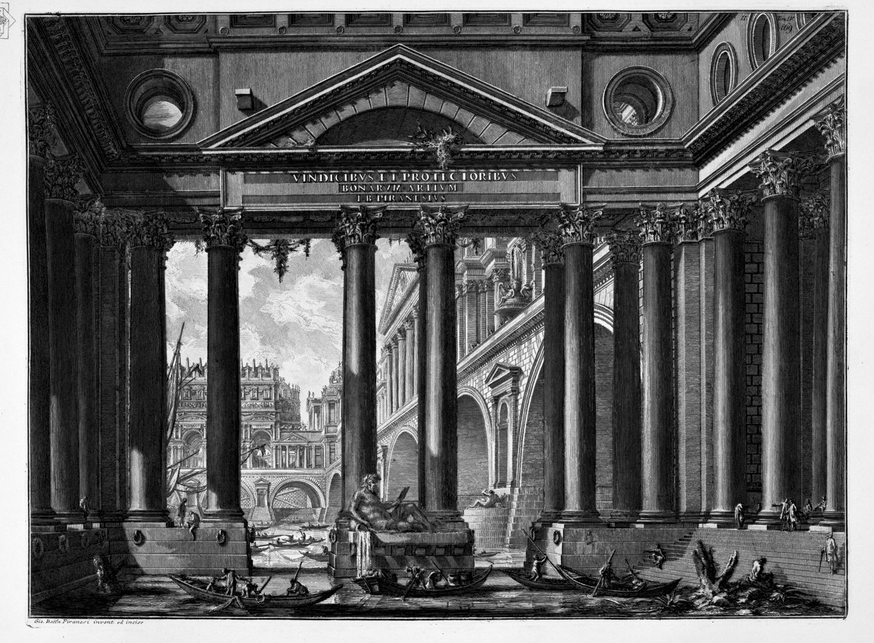 2e frontispice voor 4 Vol door Giovanni Battista Piranesi