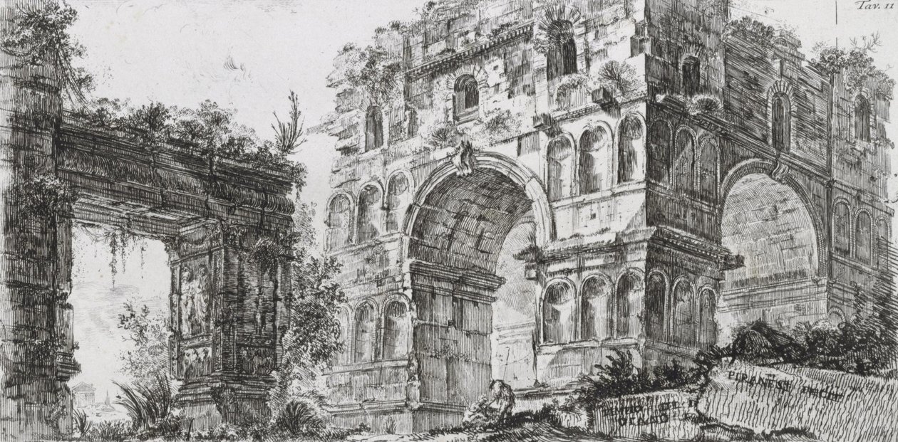 De Tempel van Diana door Giovanni Battista Piranesi