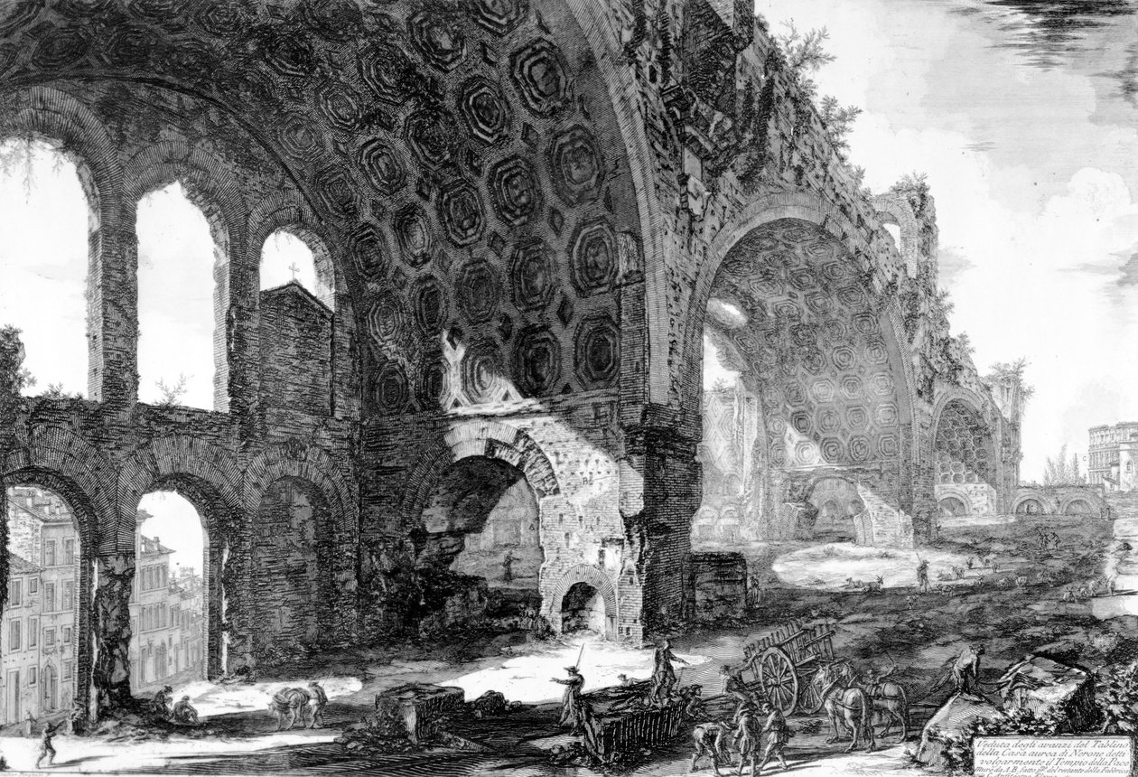 Uitzicht op de Basiliek van Maxentius en Constantijn, uit de 
