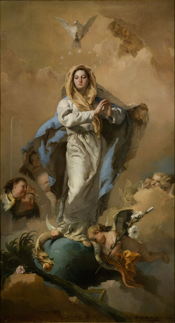 De Onbevlekte Ontvangenis door Giovanni Battista Tiepolo