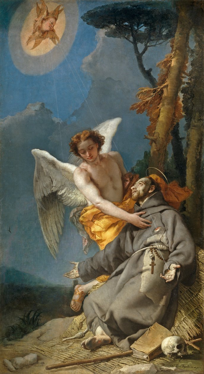 Stigmatisatie van Sint Franciscus van Assisi door Giovanni Battista Tiepolo