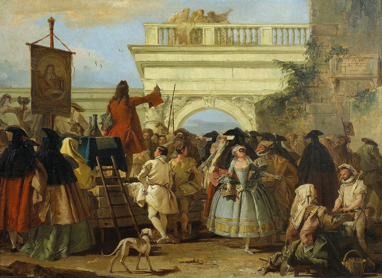 De Charlatan door Giovanni Battista Tiepolo