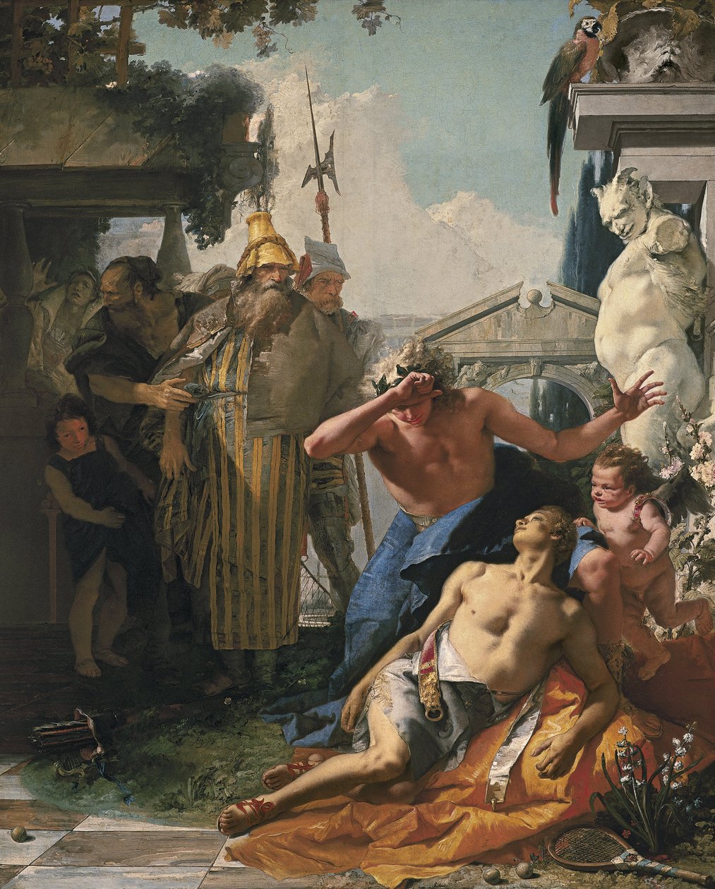 De dood van Hyacinthus door Giovanni Battista Tiepolo
