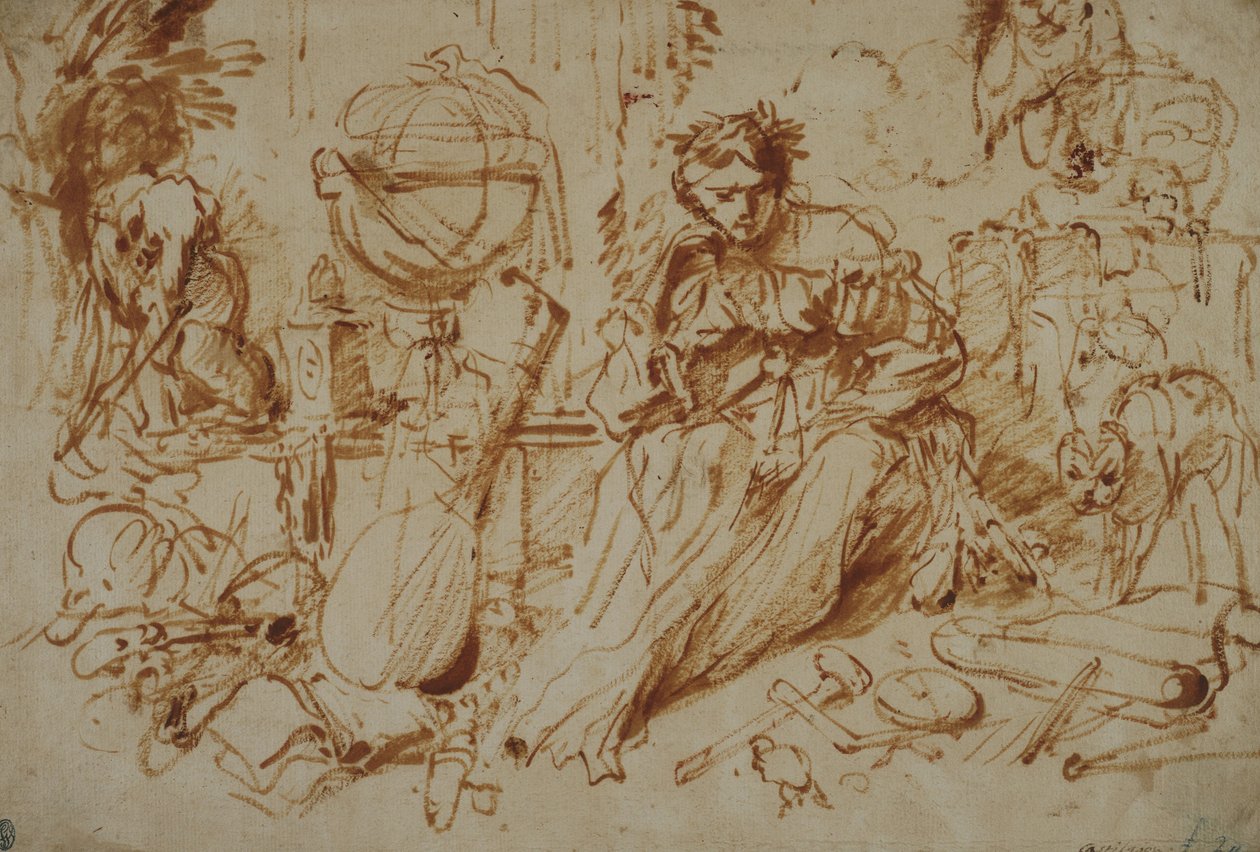 Melancholie door Giovanni Benedetto Castiglione
