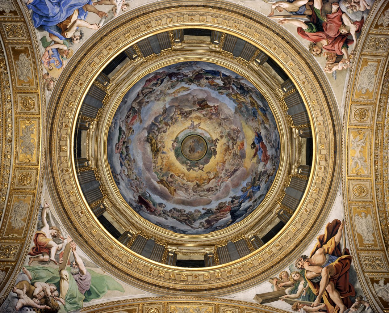 Glorie van het paradijs, 1627 door Giovanni Lanfranco