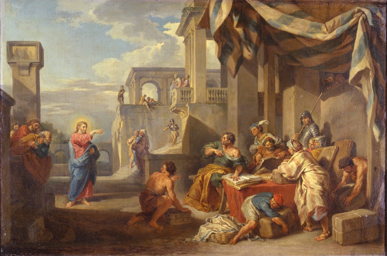 De roeping van Sint-Mattheüs door Giovanni Paolo Pannini