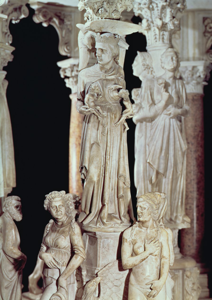Preekstoel (detail) door Giovanni Pisano