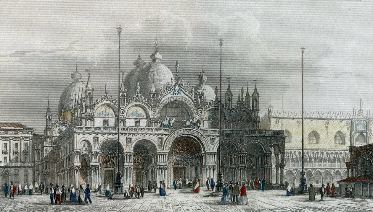 Basiliek van San Marco, Venetië door Giovanni Pividor