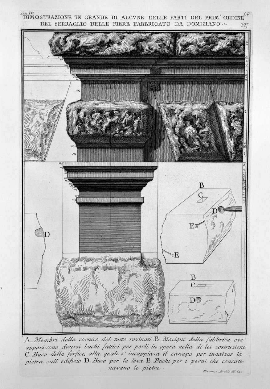 Seraglio delle Fiere door Giovanni Battista Piranesi
