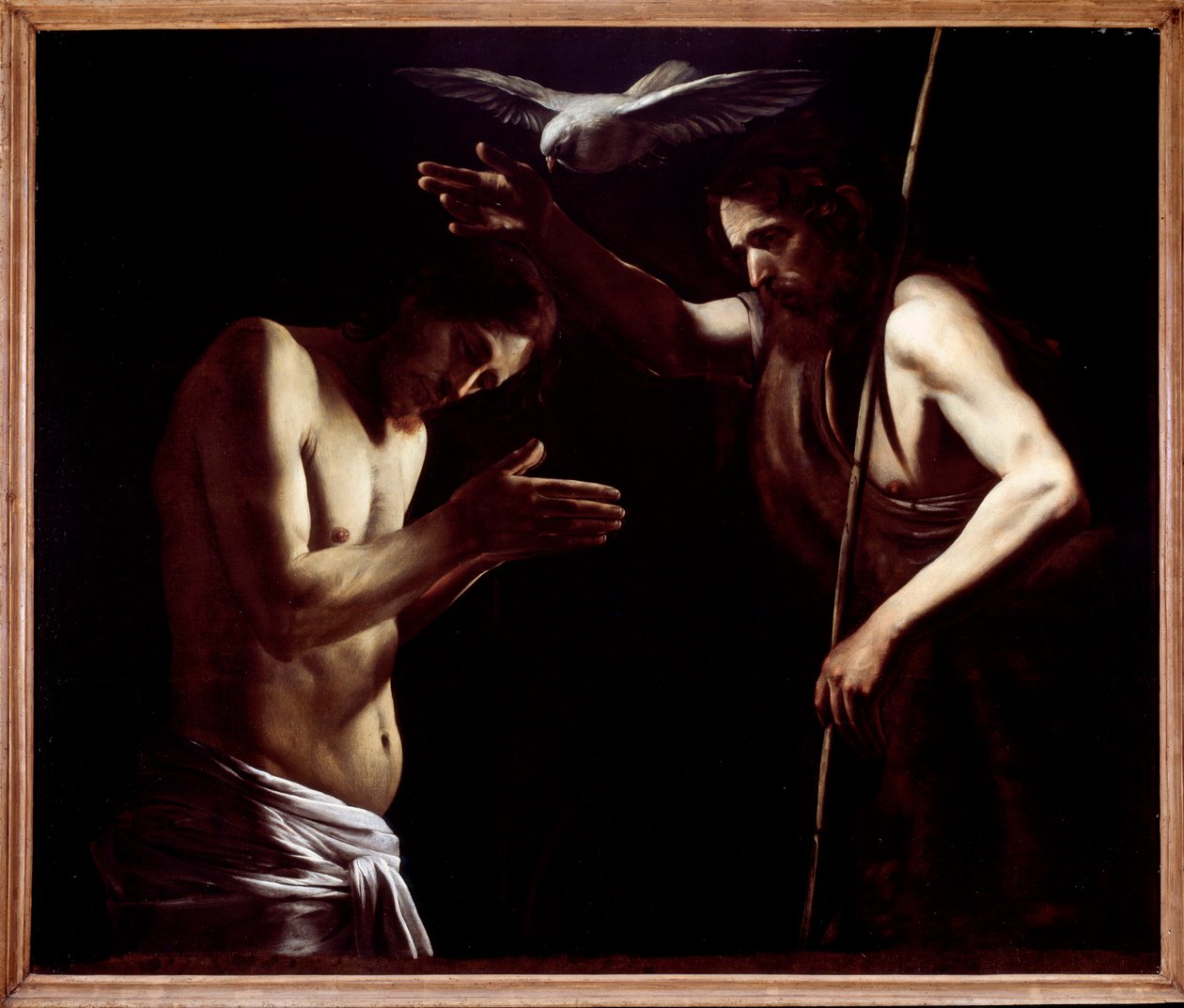De doop van Jezus door Giovanni Battista Caracciolo