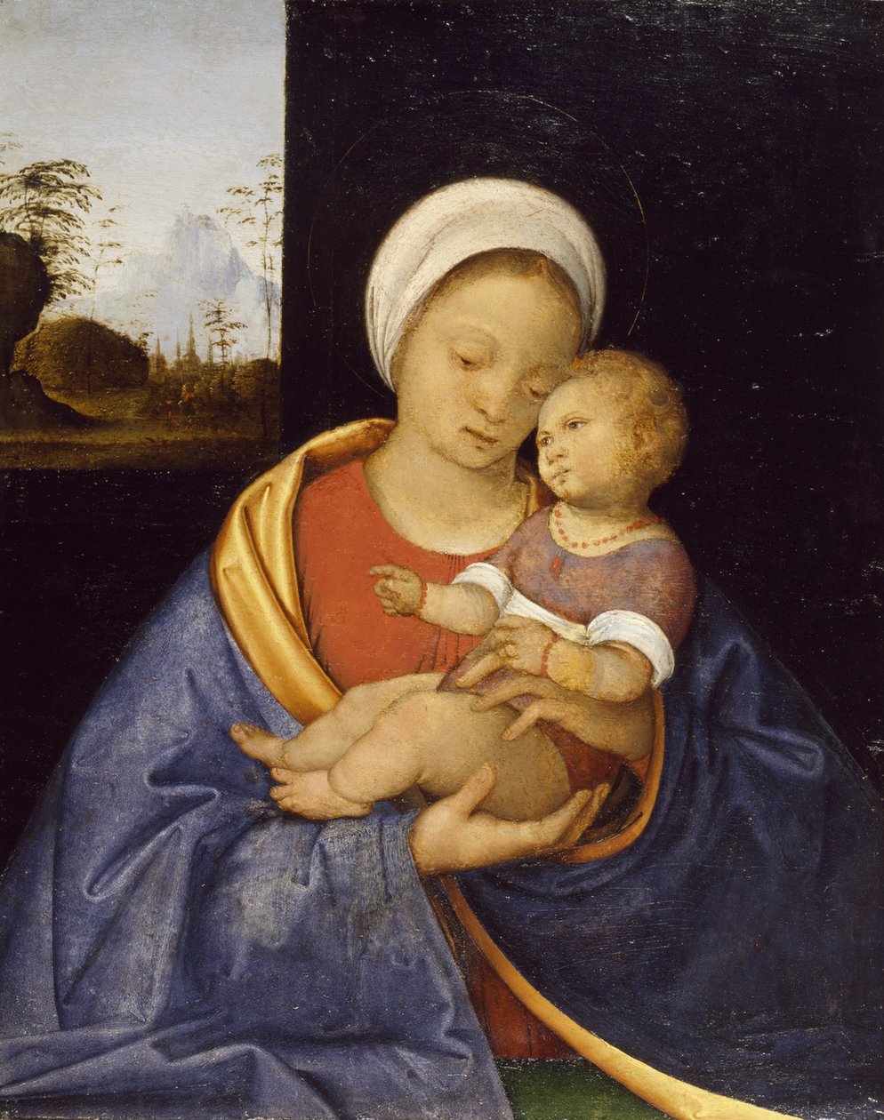 Madonna en Kind door Giovanni Agostino da Lodi
