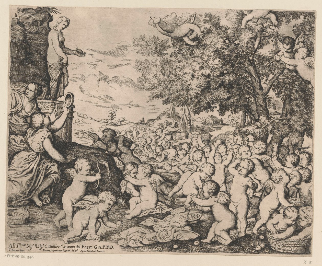 Verering van Venus door putti door Giovanni Andrea Podesta