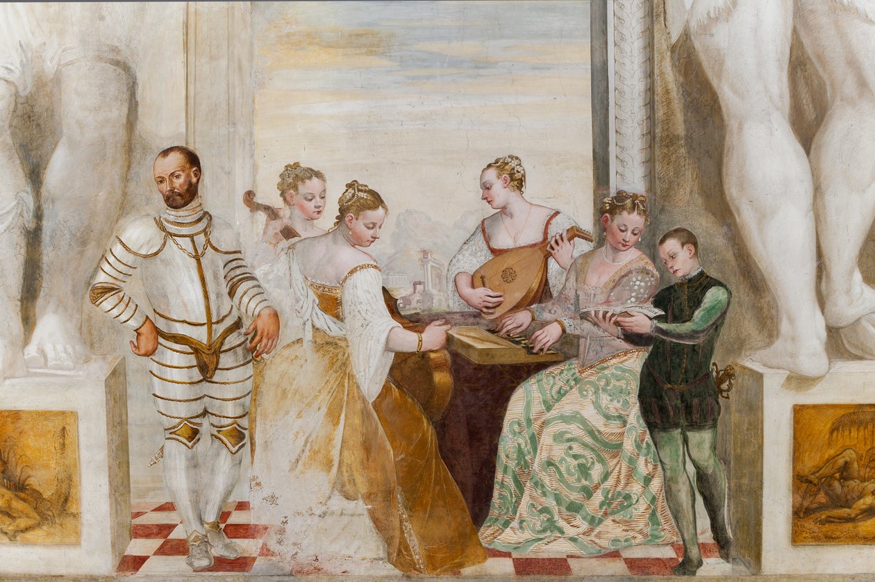 Het Concert, Grote Zaal, c.1570 door Giovanni Antonio Fasolo