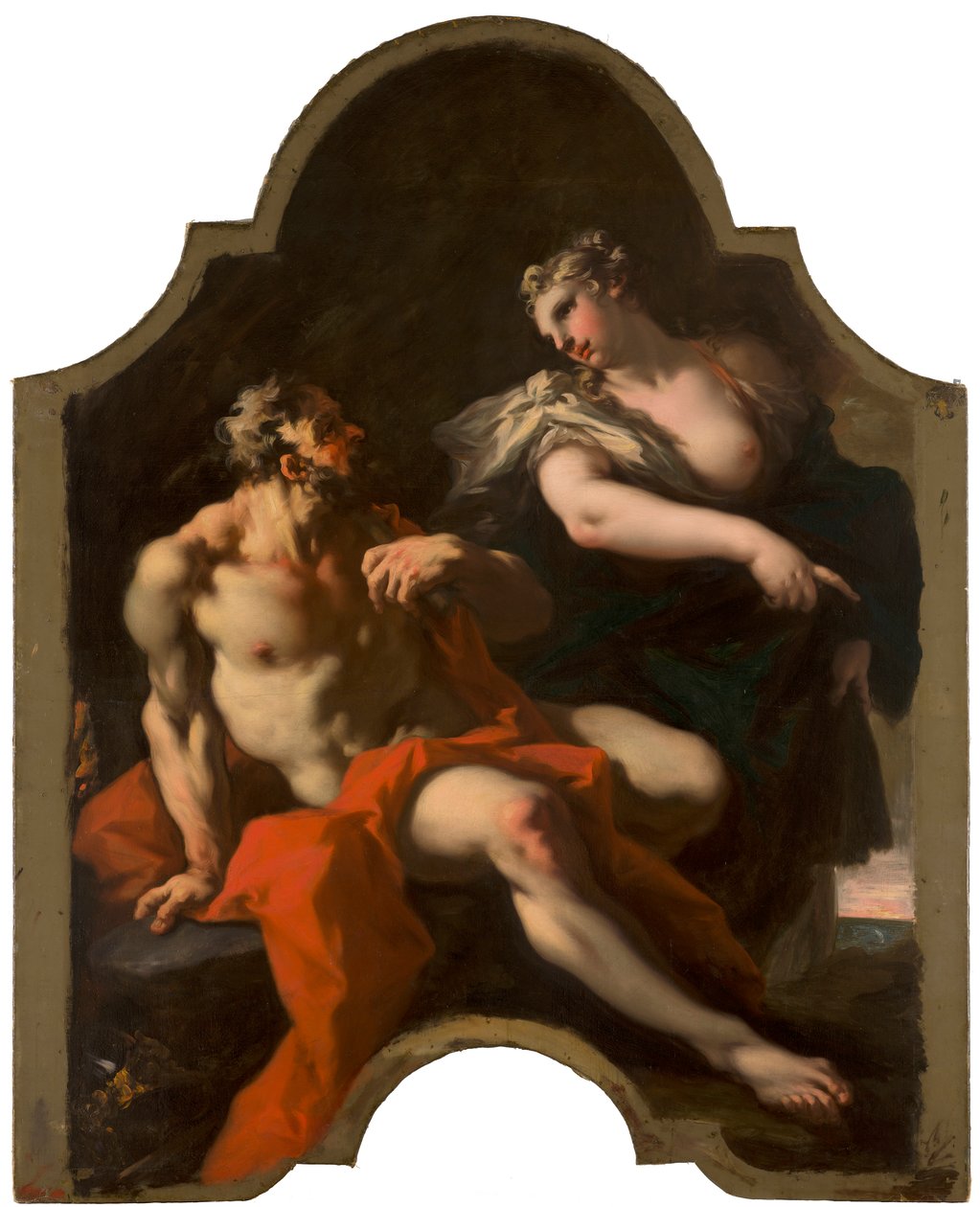 Mythologische of allegorische voorstelling door Giovanni Antonio Pellegrini