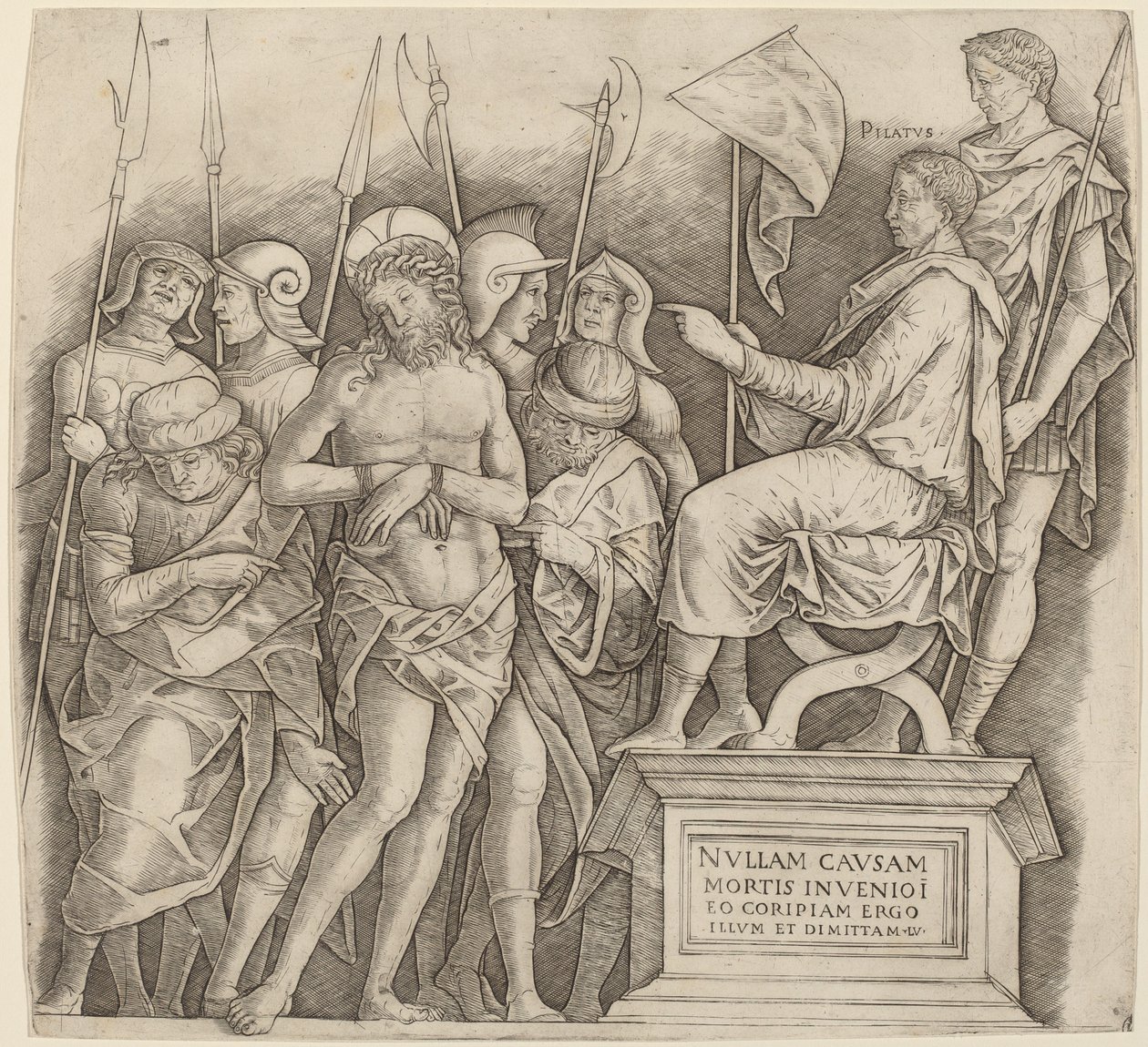 Christus voor Pilatus door Giovanni Antonio da Brescia