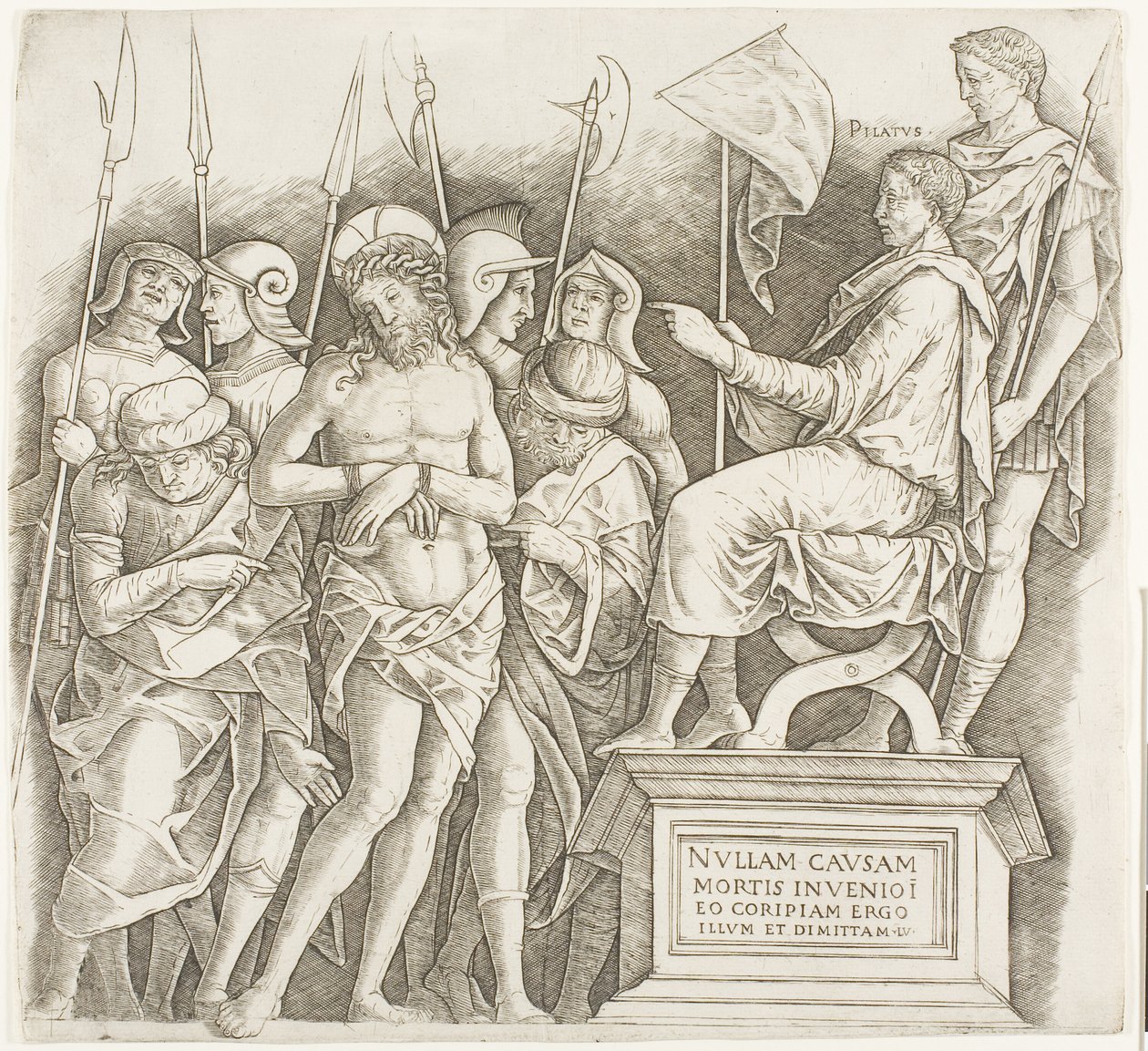 Christus voor Pilatus door Giovanni Antonio da Brescia