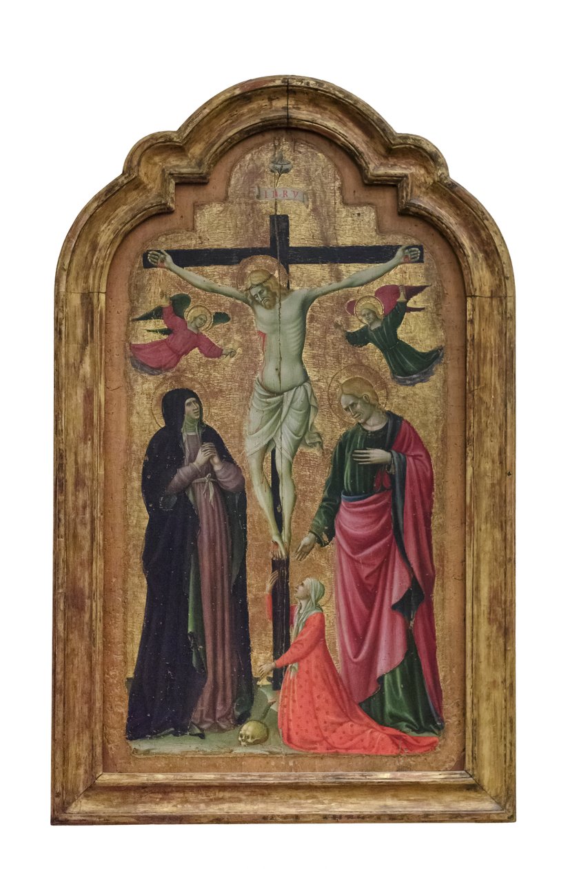Kruisiging met Sint Lucia door Giovanni Antonio da Pesaro