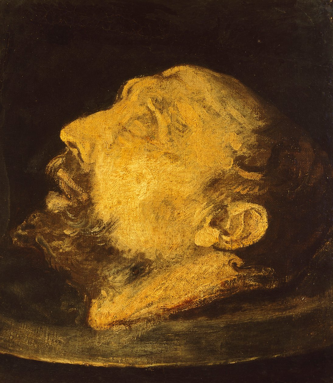 Het hoofd van Johannes de Doper op een plateau door Giovanni Battista (1567 1633) Crespi