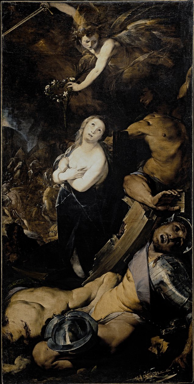Het martelaarschap van Sint Catharina door Giovanni Battista  Crespi