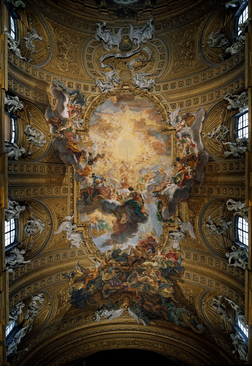 De triomf van de Heilige Naam van Jezus door Giovanni Battista  Gaulli