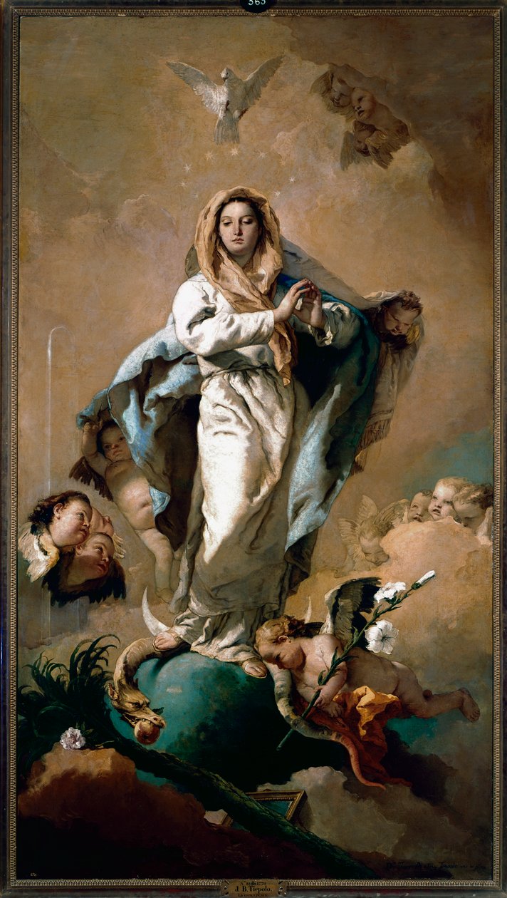 Onbevlekte Ontvangenis door Giovanni Battista Tiepolo
