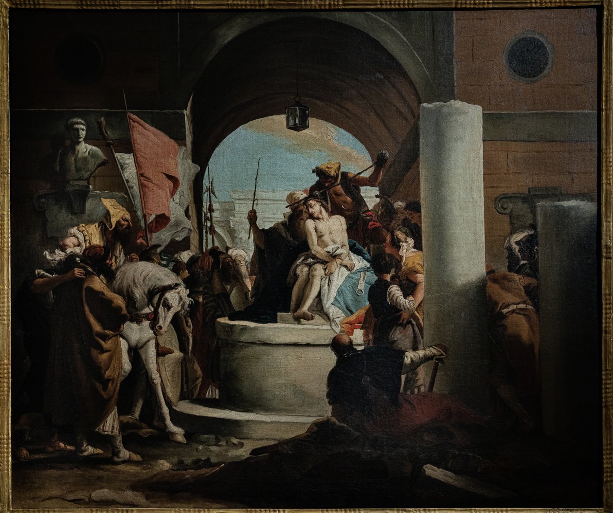 Kopie van De Kroning met Doornen, midden 18e eeuw door Giovanni Battista (1696 1770) (workshop of) Tiepolo