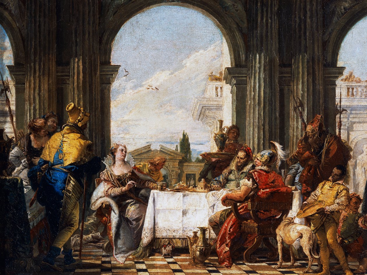 Banket van Cleopatra door Giovanni Battista Tiepolo