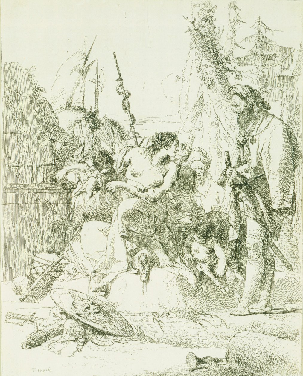 Capriccio door Giovanni Battista Tiepolo