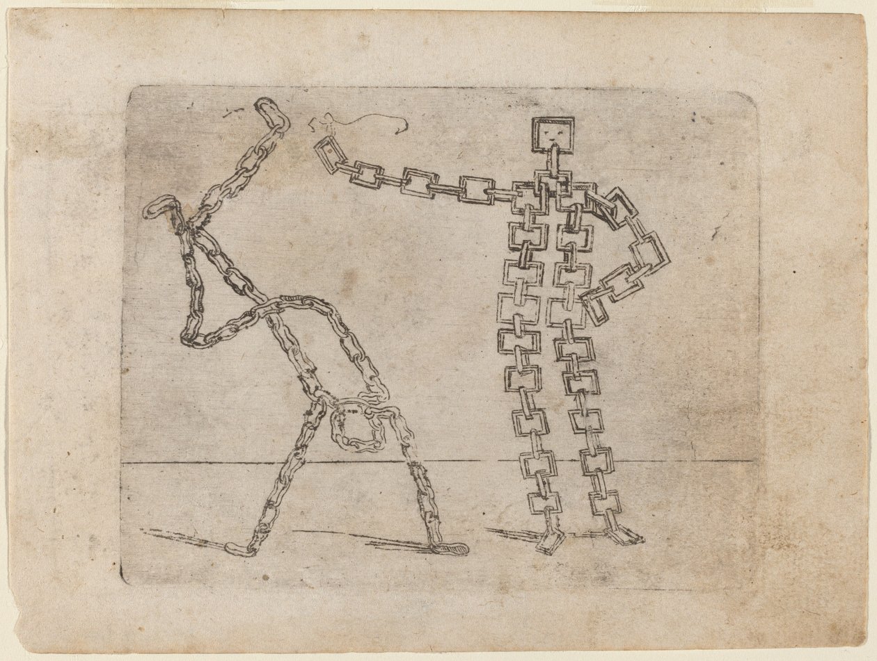 Uit "Bizzarie di varie Figure" door Giovanni Battista Bracelli